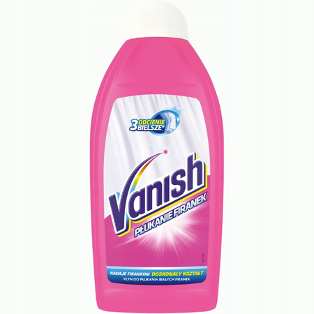 Vanish Płyn do Płukania Wybielania Firanek 500ml