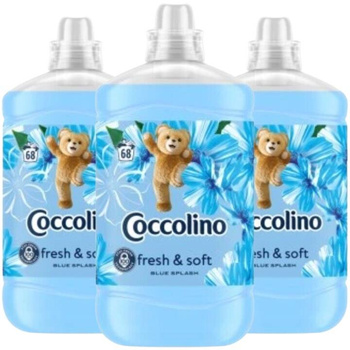 Coccolino Blue Splash Płyn do Płukania Tkanin Fresh & Soft 3x1,7L 204 pr