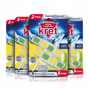 Kret Zawieszka do WC Citrus Fresh 2x40g x4