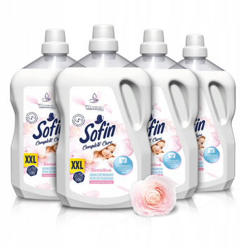 SOFIN Płyn do Płukania Tkanin Sensitive 4x2,5L (400 prań)