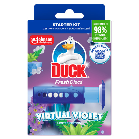 Duck Fresh Discs Żelowy Krążek do Toalety Virtual Violet 36 ml