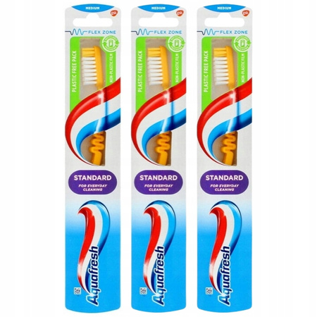 Aquafresh Family Szczoteczka do Zębów Medium x3