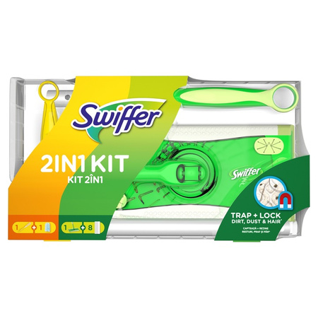 Swiffer Mop Kit Duster (Mop + Duster + Wkład Suchy 8 szt.)