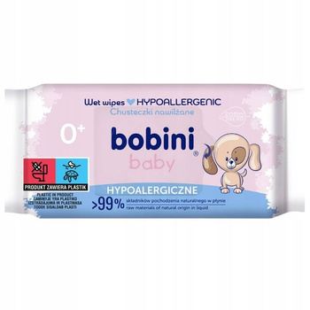 Bobini Baby Chusteczki Hypoalergiczne 60szt