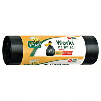 Paclan Bee Smart Worki na Śmieci Uniwersalne 60L 10 sztuk