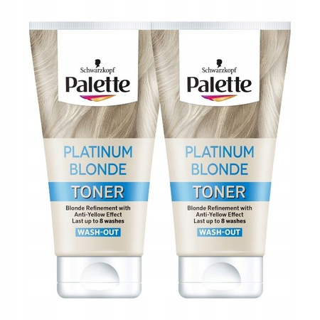 Palette Platinum Blonde Toner do Włosów 150ml x2