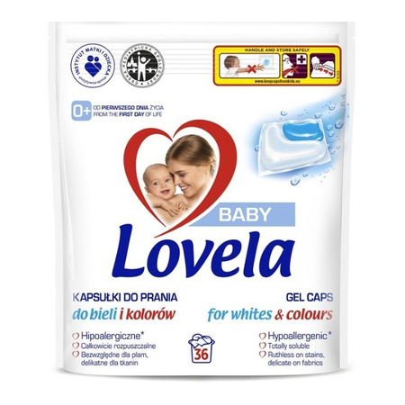 Lovela Hipoalergiczne Kapsułki Prania Koloru 36sztk. x2