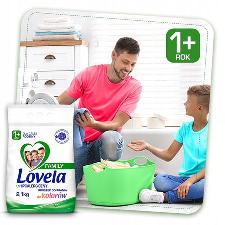 LOVELA Family Proszek Biel Kolor 4x2,1kg (112 pr)