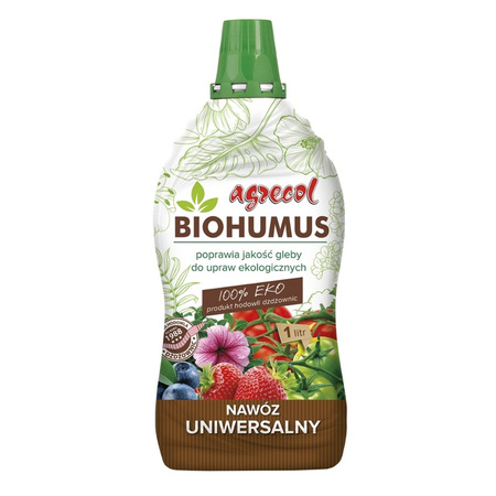 Agrecol Biohumus Eko Nawóz Organiczny Uniwersalny 1l