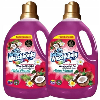 Waschkonig Żel do Prania Kolor Perfumowany Zapach Aloha Hawaii 6,61L 220 pr