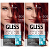 Gliss Color Farba do Włosów Intensywna Czerwień x2