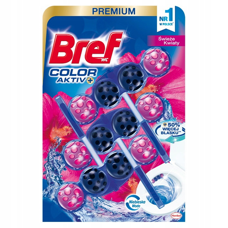 Bref Color Activ+ Świeże Kwiaty Zawieszka Wc 3x50g