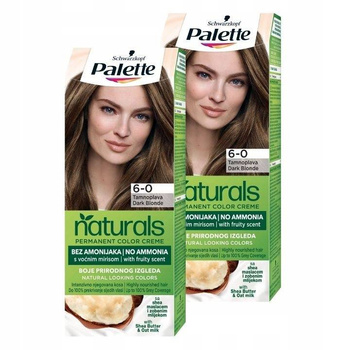 Palette Natural Color Farba do Włosów Blond 500 x2