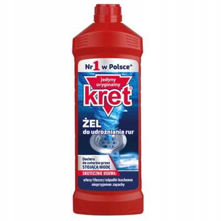 Kret Żel do Udrożniania Rur 500g x3