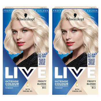 Schwarzkopf Live B11 Farba do Włosów Frosty Blonde x2
