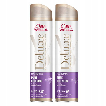 Wella Deluxe Pure Fullness Lakier do Włosów 250ml x2