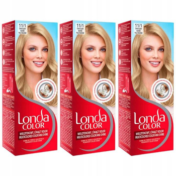 Londa Color Farba do Włosów Świetlany Blond 11/1 x3