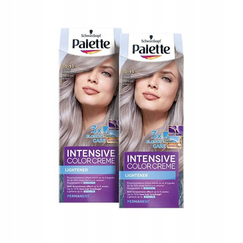 Palette Farba do włosów 10-19 Chłodn Srebrny Blond x2