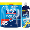 Finish Tabletki do Zmywarki Power All in One Fresh 85 szt + Nabłyszczasz