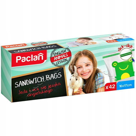 Paclan Woreczki Śniadaniowe z Zamknięciem 42 sztuki