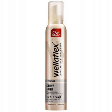 Wellaflex Shiny Hold Pianka do Włosów 200ml