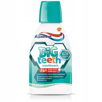 Aquafresh Big Teeth 6+ Płyn do Jamy Ustnej 300 ml