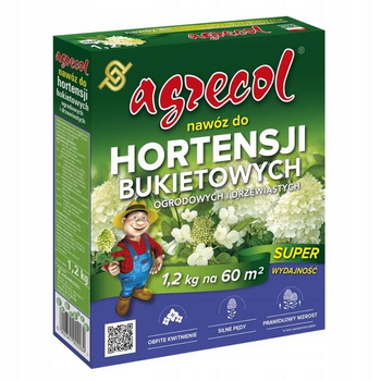Agrecol Nawóz Wieloskładnikowy Granulat do Hortensji Bukietowych 1,2 kg