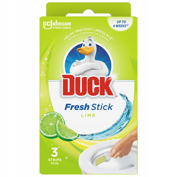 Duck Fresh Stick Żelowe Paski do Toalet Limonka 3x9g