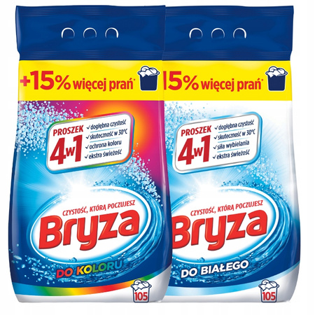 Bryza Proszek Prania 4w1 Color White 13,65kg 210pr