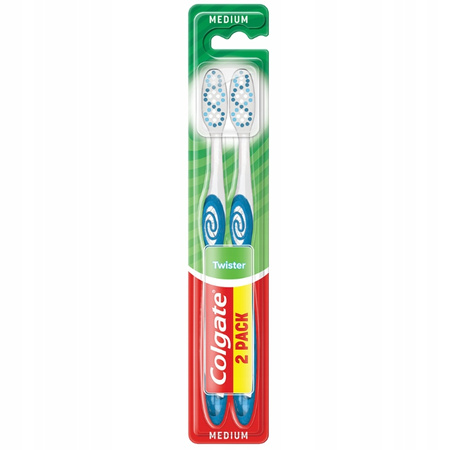 Colgate Twister Szczoteczka do Mycia Zębów Medium 2 szt.