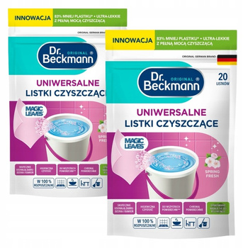 Dr Beckmann Uniwersalne Chusteczki Listki do Czyszczenia Spring 40 szt.