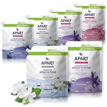 Apart Mydło w Płynie Pielęgnujące Zapas MIX 6x900