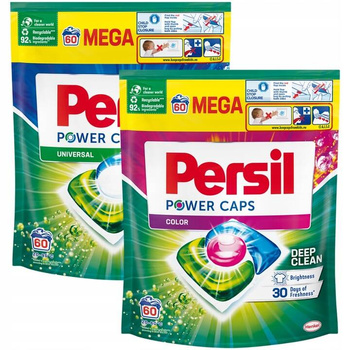 Persil Power Caps Kapsułki do Prania Zestaw MIX 120 szt.