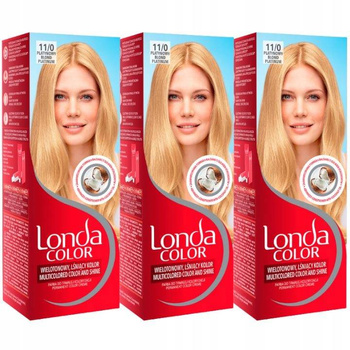 Londa Color Farba Włosów Platynowy Blond 11/0 x3
