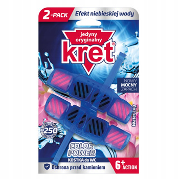 Kret Zawieszka do WC Barwiąca Water Lily 2x40g