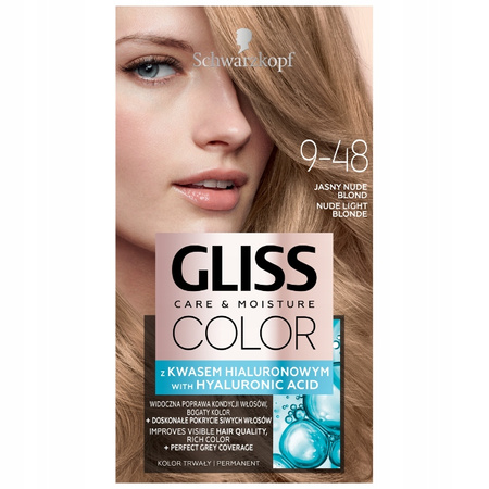 Gliss Color Farba do Włosów Jasny Nude Blonde 9-48 x2
