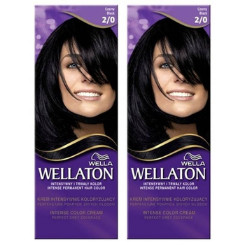 Wellaton Farba do Włosów 2-0 Czarny x2