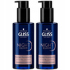 Gliss Night Elixir Overnight Reconstruction 100ml x2