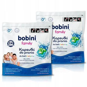 Bobini Family Kapsułki do Prania Uniwersalne 2x24 pr