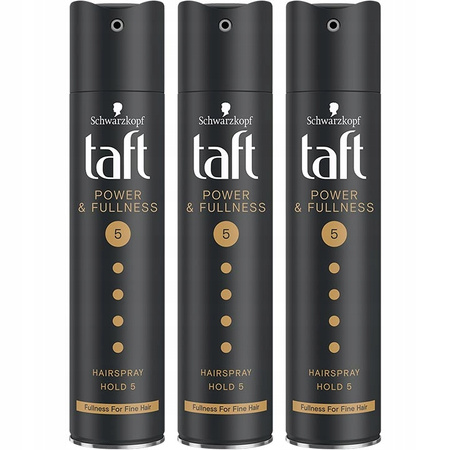 Taft Power Fullness Lakier do Włosów 250ml x3