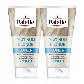 Palette Platinum Blonde Toner do Włosów 150ml x2