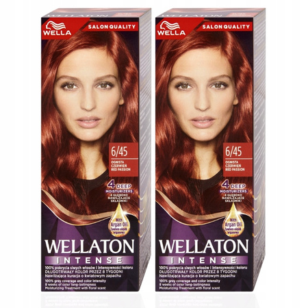 Wellaton Intense Farba do włosów 6/45 Ognista Czer x2