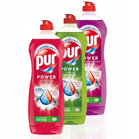 Pur Płyn do Mycia Naczyń MIX 750ml x3