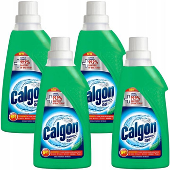 Calgon Hygiene Plus Żel Odkamieniacz Pralki 750ml x4