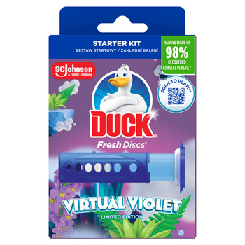 Duck Fresh Discs Żelowy Krążek do Toalety Virtual Violet 36 ml