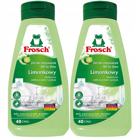 Frosch Ekologiczny Żel do Zmywarki All in 1 2x650ml