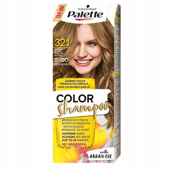 Palette Szampon Koloryzujący 321 Średni Blond 24 m