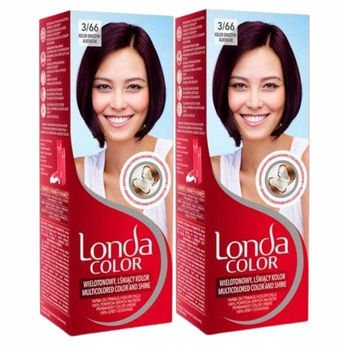 Londa Color Farba do Włosów Oberżyna 3/66 x2
