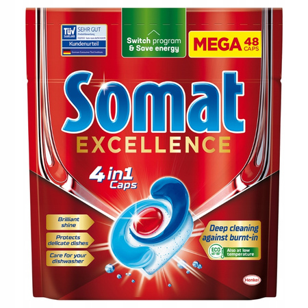 Somat Excellence 48 Tabletki do Zmywarki Mega 4w1