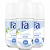 Fa Dezodorant w kulce Invisible Fresh 50ml x3